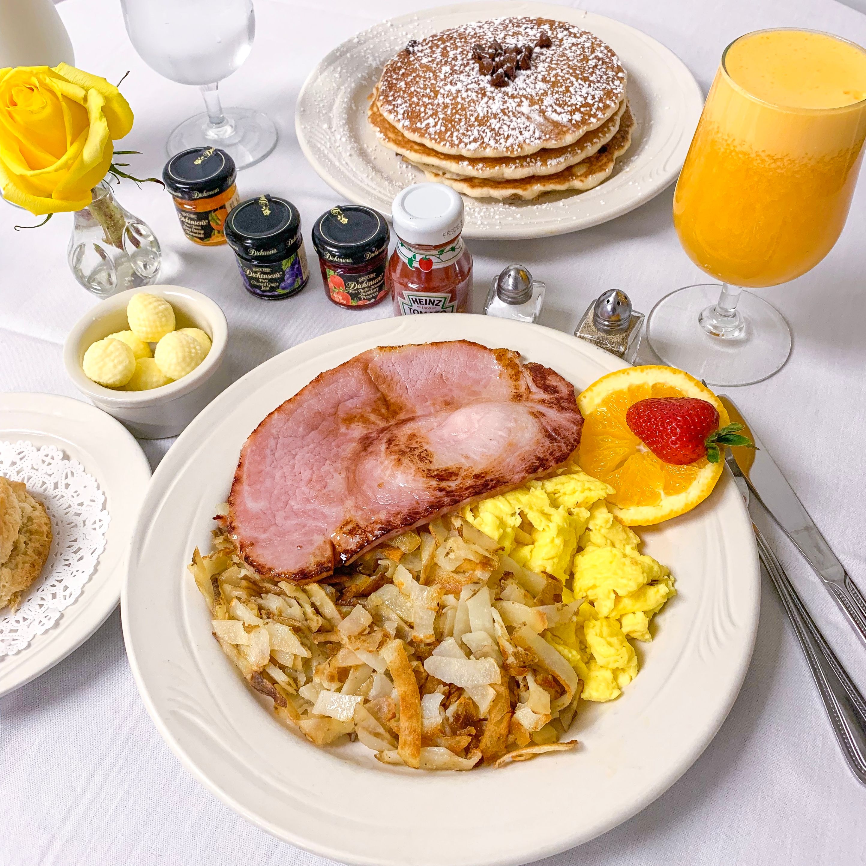 Image of a room service breakfast option at The Wort Hotel, a member of Historic Hotels of America since 2002, located in Jackson Hole, Wyoming